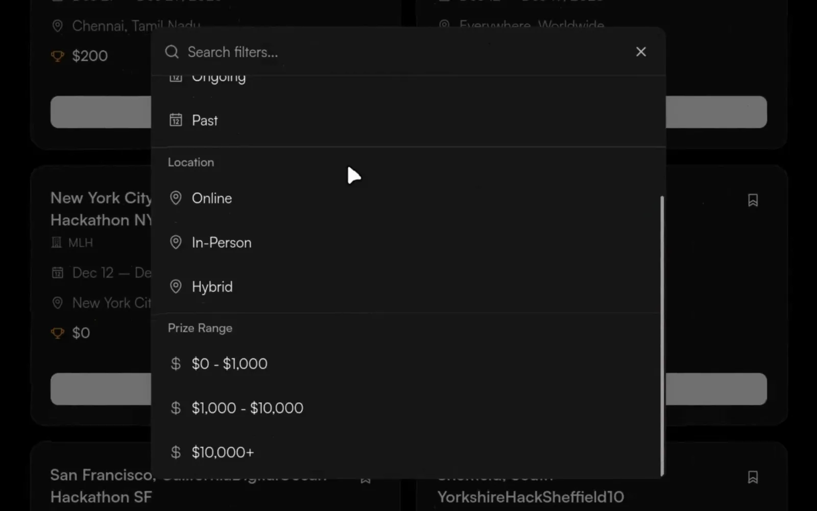 HackerSquare: Every hackathon, one search box